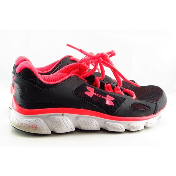 Under armour Women Sz 6‎ M Black Lace Up Running Fabric Shoe - Picture 4 of 8
